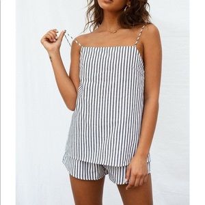 Sabo Skirt ‘Tahli Stripe Playsuit’ (romper)